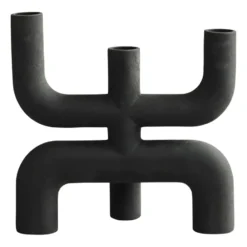 Cobra ljusstake 25x25 cm, Black