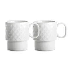 Coffee & More kaffemugg 2-pack, Vit