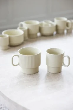 Coffee & More temugg 2-pack, Beige