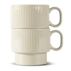 Coffee & More temugg 2-pack, Beige