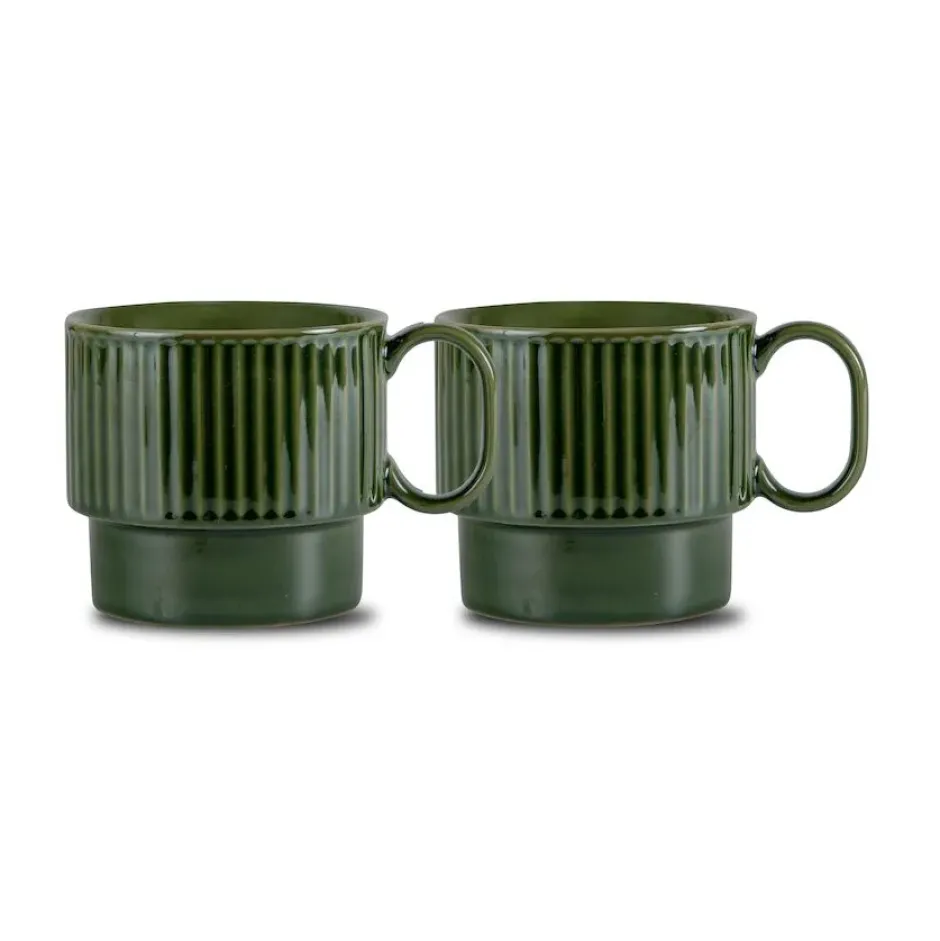 Coffee & More temugg 2-pack, Grön