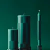 Column Candle blockljus large 25 cm, Green-dark green