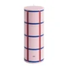 Column Candle blockljus medium 20 cm, Light pink-red-bordeaux-dark blue