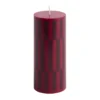 Column Candle blockljus small 15 cm, Wine-bordeaux