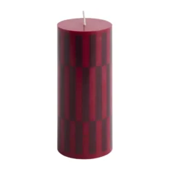 Column Candle blockljus small 15 cm, Wine-bordeaux