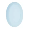 Confetti ovalt fat, Aqua, 25,5x36 cm