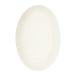 Confetti ovalt fat, Vanilla, 25,5x36 cm