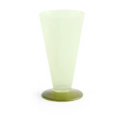 Conical vas, Light green-dark lime, small