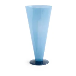 Conical vas, Petrol blue-dark blue, large