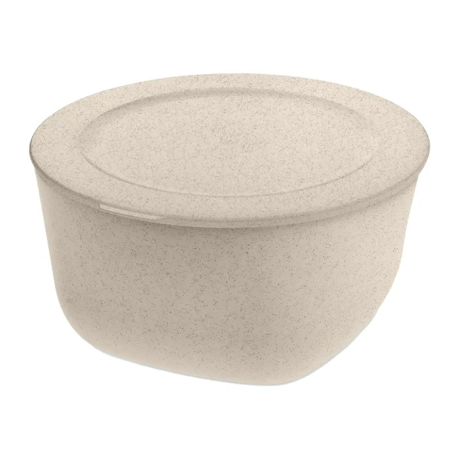 Connect skål/bunke med lock 4 L biocirk termoplast, Nature desert sand