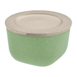 Connect skål med lock 1 L biocirkulär termoplast, Nature leaf green