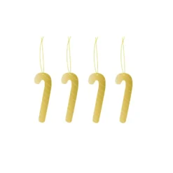Cooee julhänge mässing 4-pack, Candy cane