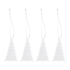 Cooee julhänge stainless steel 4-pack, Tree