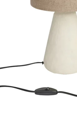 Cora bordslampa 35 cm, White-natural