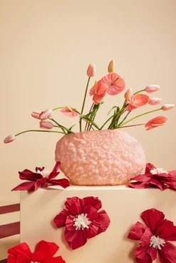 Corallo vas L 15x45 cm, Rosa