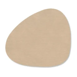 Corduroy glasunderlägg curve, Sand