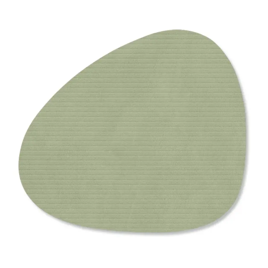 Corduroy glasunderlägg curve, Olive Green