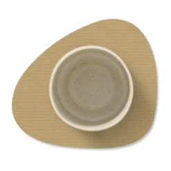Corduroy glasunderlägg curve, Khaki