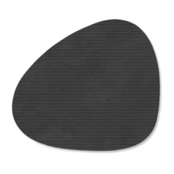 Corduroy glasunderlägg curve, Black