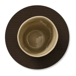 Corduroy glasunderlägg, Hazel, circle