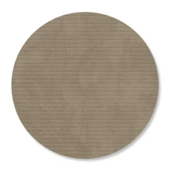 Corduroy glasunderlägg, Nomad grey, circle