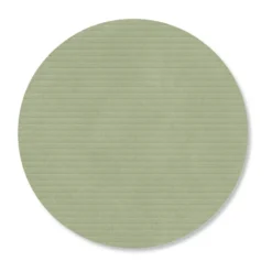 Corduroy glasunderlägg, Olive green, circle