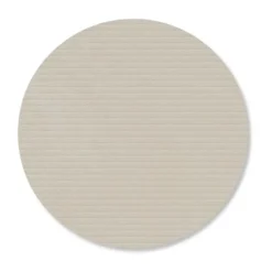 Corduroy glasunderlägg, Oyster white, circle
