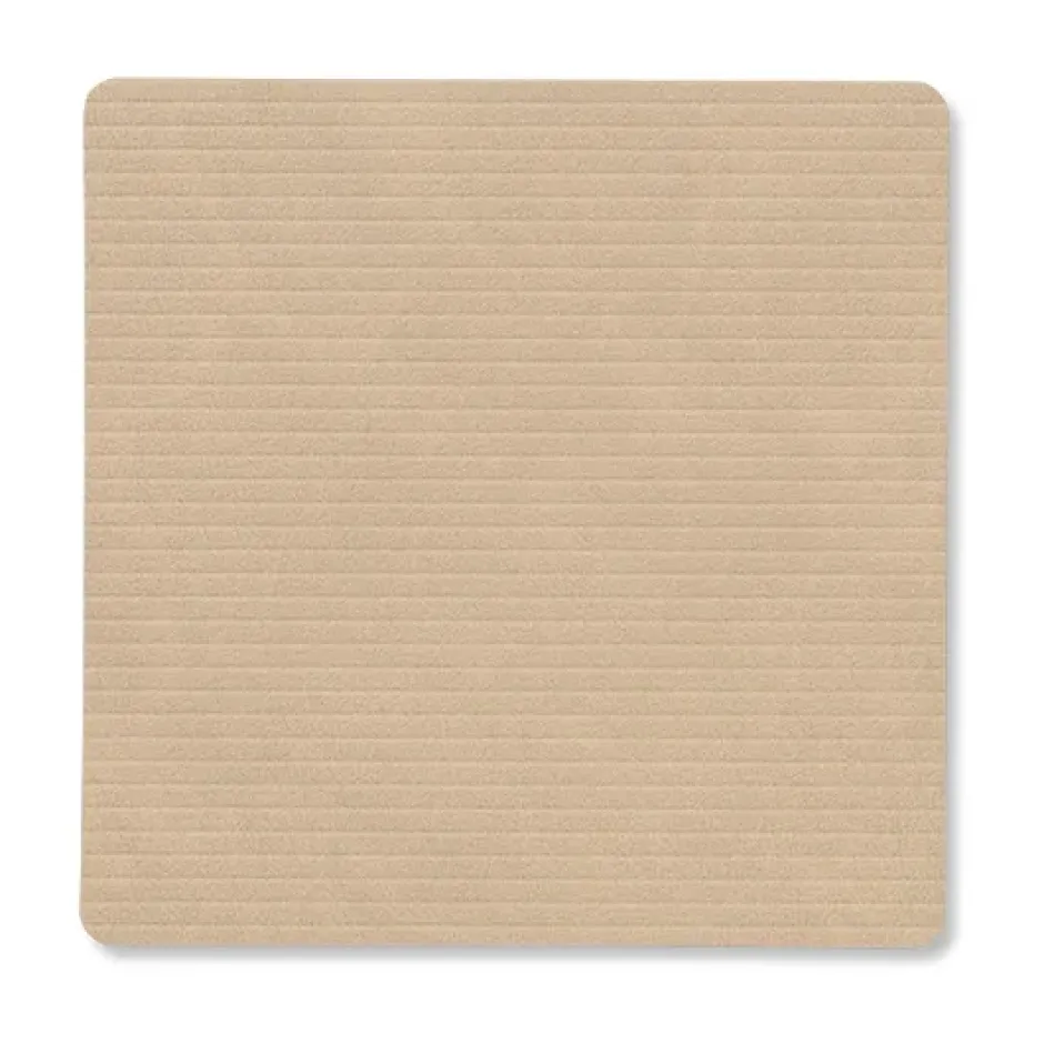 Corduroy glasunderlägg square, Sand
