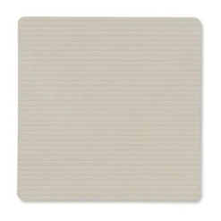 Corduroy glasunderlägg square, Oyster White