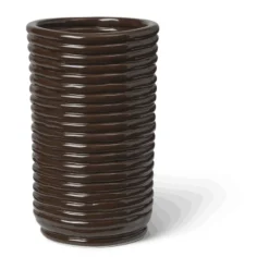 Corduroy vas 21 cm, Carob Brown