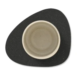 Core glasunderlägg curve, Flecked anthracite