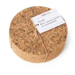 Cork glasunderlägg 4-pack, Natural