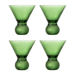 Corliss cocktail glas 4-pack, Grön