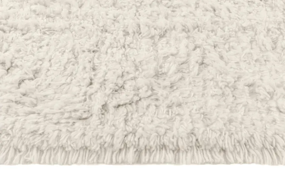 Cozy ullmatta naturvit, 170x240 cm