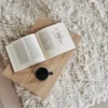 Cozy ullmatta naturvit, 200x300 cm