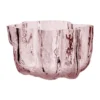 Crackle ljuslykta 5,8 cm, Rosa
