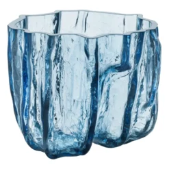 Crackle vas 17,5 cm, Cirkulärt glas