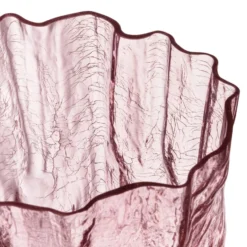 Crackle vas 27 cm, Rosa