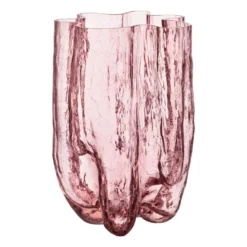 Crackle vas 37 cm, Rosa