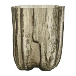 Crackle vas 27 cm, Taupe