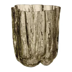 Crackle vase 12,1 cm, Taupe