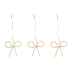 Craft julgranshänge rosett 3-pack, Natur