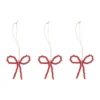 Craft julgranshänge rosett 3-pack, Röd