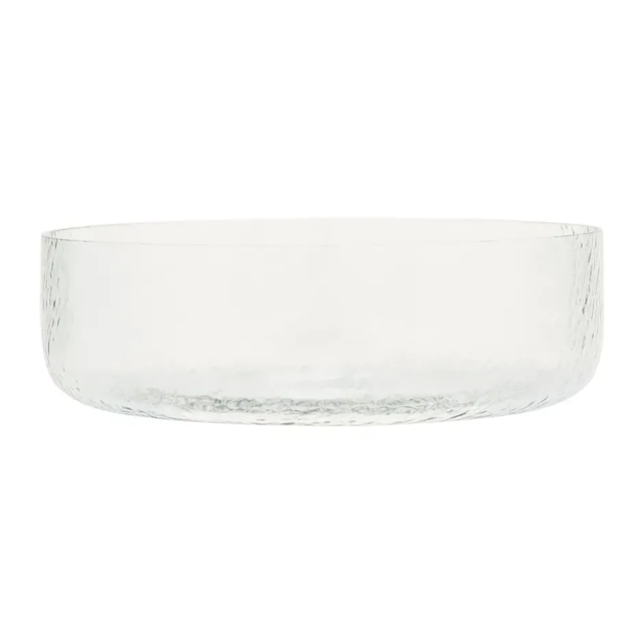 Crinkle bowl Ø30 cm, Klar