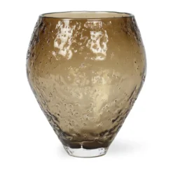 Crushed glasvas medium, Sepia brown