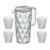 Crystal karaff inkl 4 glas, Kristallklar