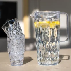 Crystal karaff inkl 4 glas, Kristallklar