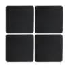 Cuba glasunderlägg 4-pack, Black