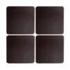 Cuba glasunderlägg 4-pack, Brown