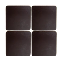 Cuba glasunderlägg 4-pack, Brown